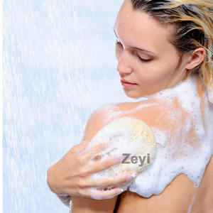 Éponges exfoliantes en loofah personnalisées avec logo, en tissu éponge, <span class=keywords><strong>gants</strong></span> exfoliants pour le corps, hommes et femmes, loofah naturel - Product Image 6