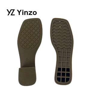 Sol Sepatu Wanita Hak Tinggi Sedang, Sol Luar <span class=keywords><strong>TPR</strong></span> Bentuk Persegi Mewah, Anti Selip - Product Image 1