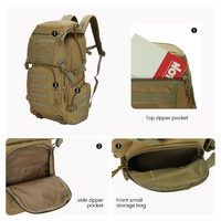 Sac à dos tactique en tissu Oxford 45L, capacité moyenne, haute qualité, respirant, pour randonnée et voyage en plein air