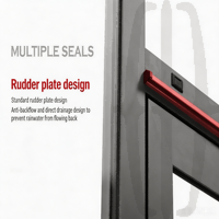 Ventanas Abatibles de Aluminio JOUGE Honor 120 Ultra con Pantalla Integrada, Apertura Exterior y Rotura Térmica de Diez Cavidades para Casas Modernas