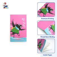 Cuaderno de Escritura de Tapa Blanda Cosida, Papel Grueso Impreso B5, Apto para Pluma Estilográfica, Impresión Offset HQB