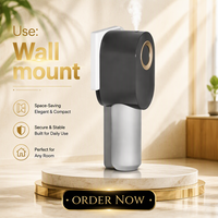 Diffuseur de parfum mural noir à brancher, buse d'atomisation haute performance, parfum d'huiles essentielles longue durée pour la maison, la chambre, le bureau, l'hôtel