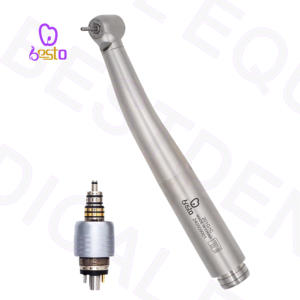 Bestto 수동 고속 치과 터빈 핸드피스 6 홀 광섬유 퀵 커플러 치과 장비 - Product Image 1