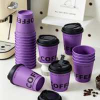 Gobelets à café en papier kraft biodégradables et compostables personnalisés avec logo, recyclables, écologiques, imperméables, pour whisky