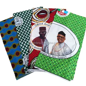 Nuovo Design personalizzato stampa Senegal voto elettorale vera cera tessuto tessile africano