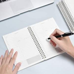 Carnet de planification quotidienne à spirale avec couverture en plastique transparent, gestion du temps personnalisée, liste de tâches, <span class=keywords><strong>rendez</strong></span>-<span class=keywords><strong>vous</strong></span>, notes, organisation du temps - Product Image 6