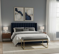 Banc en velours tufté sur mesure, design moderne, mobilier rembourré, tissu en lin doux, structure en acier, école, appartement, hôpital