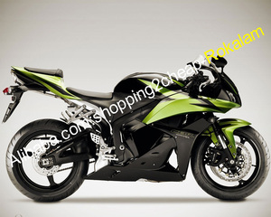 Carénage de moto, ensemble complet, vert, noir, pour Honda CBR600RR F5 2009 <span class=keywords><strong>2010</strong></span> 2011 2012 CBR600 CBR RR F5 - Product Image 1