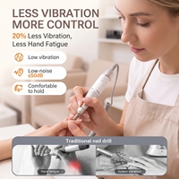 Ponceuse à ongles électrique OEM 13W professionnelle, machine de manucure rechargeable Type-C, kit de lime à ongles pour salon, élimination du gel acrylique