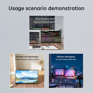 Oem/ODM 15.6 inch 4K Màn hình rộng xách tay màn hình <span class=keywords><strong>LCD</strong></span> 600nits HDR tất cả kim loại cơ thể dưới Gấp thiết kế mở rộng màn hình máy tính xách tay - Product Image 5