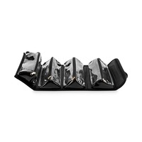 Sac de maquillage suspendu personnalisé 4-en-1, organiseur de rangement pour maquillage enroulable, trousse de toilette de voyage