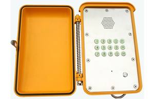Téléphone KNSP-13 en métal étanche d'urgence SUS façade <span class=keywords><strong>Orange</strong></span> mains libres interphone bidirectionnel POE réseau IP téléphone filaire - Product Image 2