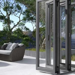 Puertas de Aluminio, Puertas Plegables de Aluminio para Patio, Puertas Plegables de Vidrio Abatibles hacia Afuera, Puerta Plegable de Bajo Consumo - Product Image 4