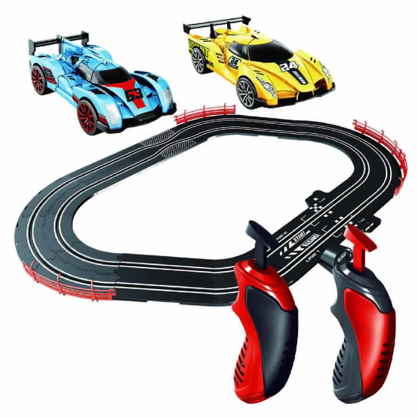Wholesale Racing Car Toys Radio Remote Control For High Speed Kids Car Racing With Track With Controlled