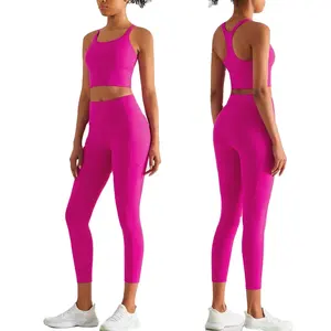 2023 femmes grande taille haute qualité 2 pièces soutien-gorge et legging vêtements de sport entraînement yoga ensembles pour femmes gym fitness