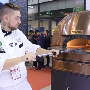 Neois Mode ECO Horno untuk Pizza, Oven batu tahan api 450 derajat untuk penggunaan Restoran