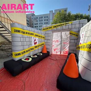 Túnel temático de escena del crimen inflable personalizado de alta calidad para eventos promocionales al aire libre de películas con temática del crimen - Product Image 4
