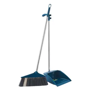 Household cleaning tools street broom household cleaning heavy dust removal broom and holder broom