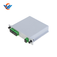 Répartiteur PLC de type cassette SC APC/UPC 1x4 1x8 1x16 1x32 1x64 avec prise en charge TCP, température de fonctionnement -40°C~85°C, 1260-1650nm