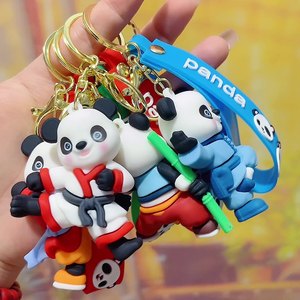 Phim hoạt hình <span class=keywords><strong>Kung</strong></span> <span class=keywords><strong>Fu</strong></span> <span class=keywords><strong>Panda</strong></span> Keychain Funky Taekwondo <span class=keywords><strong>Panda</strong></span> Búp bê mặt dây chuyền xe Túi Keychain cho búp bê Máy Quà Tặng - Product Image 1
