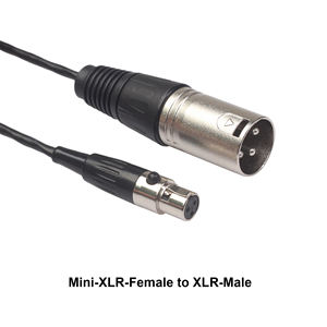 Vente directe d'usine, câble adaptateur <span class=keywords><strong>audio</strong></span> mini XLR 3 broches vers XLR standard, 30 cm, pour caméras <span class=keywords><strong>vidéo</strong></span>, microphone, projecteur, lecteur DVD - Product Image 3