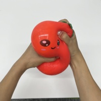 Groot formaat 14 cm gesimuleerd aardbeivormig fruit decompressiespeelgoed meisje knijpstressverlichting bal speelgoed