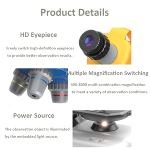 Kính hiển vi một mắt di động cho trẻ em và sinh viên Giáo Dục Khoa Học & kỹ thuật Đồ chơi cho phòng thí nghiệm khoa học Quà Tặng thử nghiệm - Product Image 3