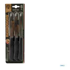 Ensemble de couteaux 6 pièces en bois noir 60006N - Product Image 2