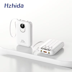 Banco de Energía Ultra Delgado PD22.5W 20000mAh con Carga Súper Rápida, Cables Integrados para iPhone, Gran Capacidad, Estación de Carga Portátil - Product Image 1