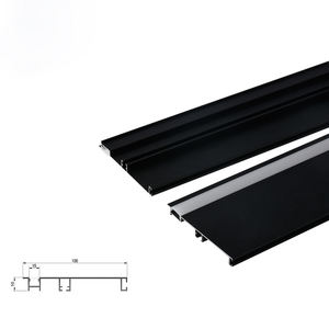 Nuovo Design 10010 <span class=keywords><strong>Profilo</strong></span> in Alluminio <span class=keywords><strong>LED</strong></span> Largo di Colore Nero <span class=keywords><strong>per</strong></span> Decorazione Murale Interna - Product Image 3