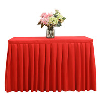 Nappe en polyester rectangulaire 6ft/8ft pour mariage et fête, lavable, moderne, de luxe, pour événements, banquets et décoration d'hôtel, vente en gros