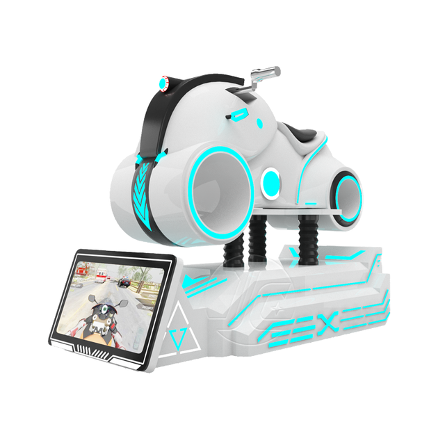 High-Speed Racing Moto VR Motorcycle Simulator Indoor/Outdoor Amusement Park Ride Aluminum Metal Material