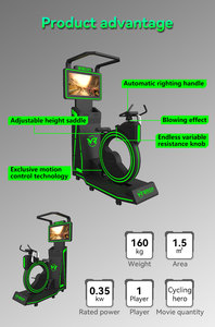 Modificación del juego de ciclo <span class=keywords><strong>Juegos</strong></span> de paseo de diversión Spinning Fitness Deportes Realidad virtual Bicicleta Moto Racing Bike Star Space VR - Product Image 3
