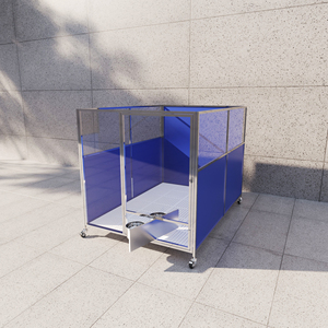 Nouveauté, prix d'usine, niche pour chien, <span class=keywords><strong>cage</strong></span>, <span class=keywords><strong>cage</strong></span> pour animaux de compagnie robuste, grande <span class=keywords><strong>cage</strong></span> pour chien, acier inoxydable 304, niche de luxe pour chien, toutes saisons - Product Image 5