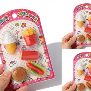 Gommes à effacer Kawaii en forme de hamburger pour enfants, nouveauté de Kids Favor Factory - Product Image 2