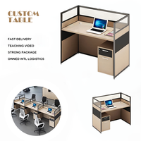 Bancs collaboratifs flexibles modernes, table ouverte confortable, postes de travail modulaires durables pour les entreprises, bureaux pour le personnel de bureau