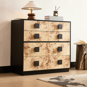 Modern Nordic Style Large Capacity Living Room Storage Cabinet Villa Dining Room Wood Sideboard With <b>6</b> <b>Drawers</b> K105 Nordic Style - Product Image 2