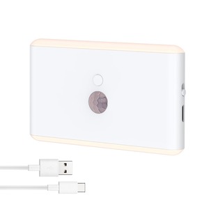 RGB LED Induction Night <b>Light</b> with Color-Changing Feature ABS Material Rectangle Shape Magnetic Installation <b>Rechargeable</b> - Product Image 1