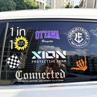 Autocollants de transfert holographiques arc-en-ciel imperméables personnalisés, autocollants de transfert UV multicolores or argent laser pour vitres de voiture