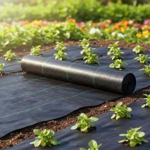 <span class=keywords><strong>Malla</strong></span> Antihierbas de Tela Negra para Jardín, Rollo de <span class=keywords><strong>Malla</strong></span> de Cobertura para Agricultura - Product Image 6