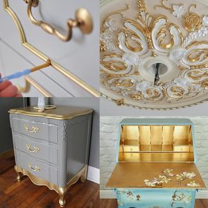 Pintura Industrial Metálica Líquida a Base de Agua con Oro de 24K, Revestimiento Metálico Ecológico de Alto Brillo para Uso Industrial - Product Image 6