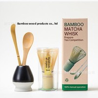 Nouvel ensemble de thé matcha japonais moderne et minimaliste de Zhejiang, quatre pièces, inspiré de la dynastie Song, fouet, bol, cérémonie du thé, en stock