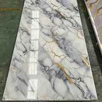 Panel de Pared de Mármol UV de Diseño Moderno, Materiales Decorativos Flexibles Adecuados para Paredes, Panel de Pared 3D, Panel de Separación para Baño