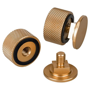 Sujetadores de casco de capucha de soldadura, piezas de repuesto de engranaje dorado, arandela de aluminio-silicona, 1 par, pipeta - Product Image 1