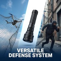 Lanceur de filet anti-drone portable longue portée 50M, système anti-drone réutilisable 5X plus efficace pour la défense de la sécurité à basse altitude