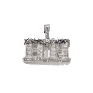 UWIN Hip-hop personalizzato corona di grandi dimensioni di Throns lettera <span class=keywords><strong>nome</strong></span> 5A CZ ciondolo di diamante da uomo - Product Image 6