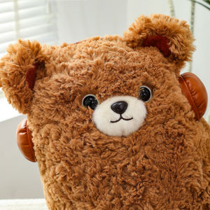 Linda Almohada de Peluche Larga con Música y Auriculares, Suave, con Forma de <span class=keywords><strong>Pingüino</strong></span>/Oso/Panda/Pato, Cojín Largo de Peluche, Venta al por Mayor y al por Menor - Product Image 6