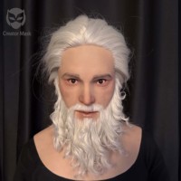 Masques hyperréalistes personnalisés en silicone pour le visage entier, masque de costume pour Halloween, Noël, masque de cosplay pour hommes, fête, carnaval