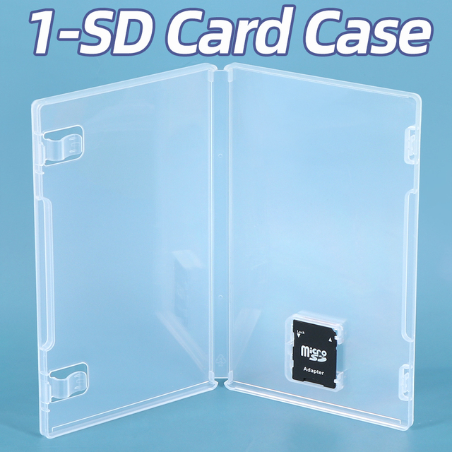 SUNSHING Single Plastic Memory Card Holder Empty SD SDHC SDXC Micro SD Adapter Camera Card Box SD Game Card Case With Flim