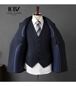 Trajes de Lana de Alta Gama para <span class=keywords><strong>Hombre</strong></span>, Corte Slim Fit Italiano, Formales, Casuales, para Bodas, Resistentes a las Arrugas - Product Image 6